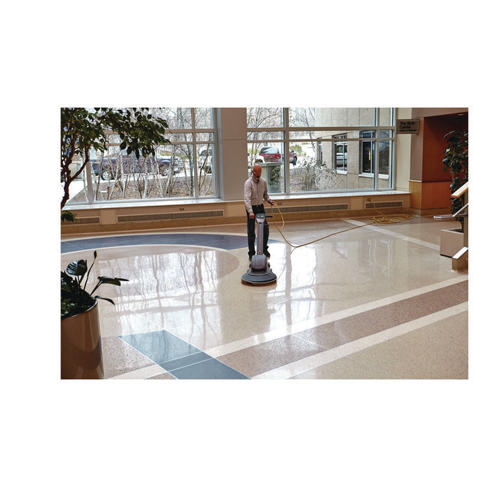 Low-Speed High Productivity 7300 Floor Pads, 13" Diameter, Black, 5/Carton