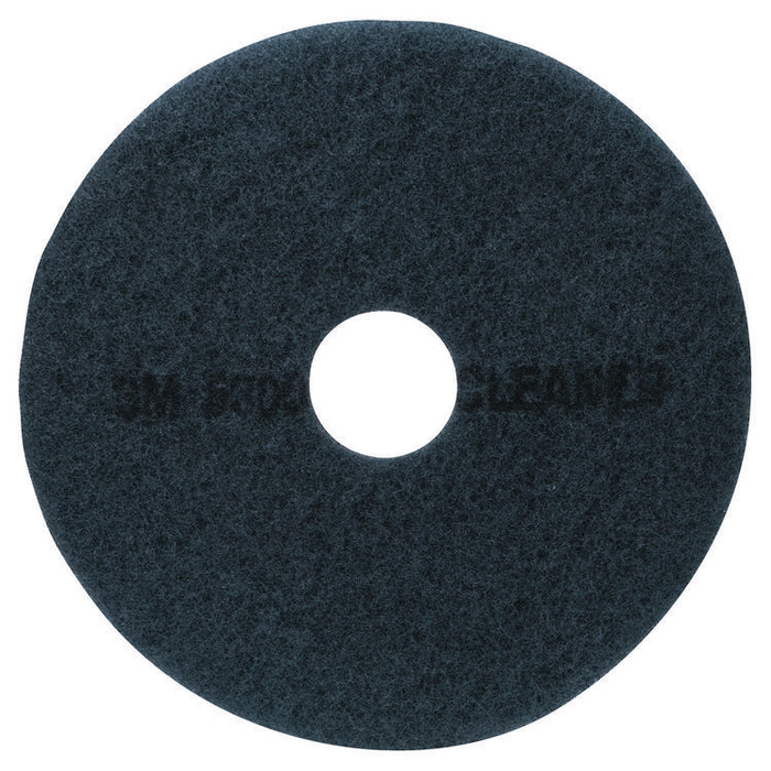 Low-Speed High Productivity 5300 Floor Pads, 14" Diameter, Blue, 5/Carton