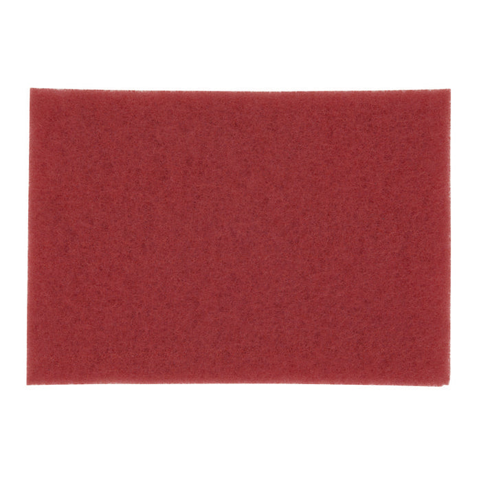 Low-Speed Buffer 5100 Floor Pads, 28 x 14, Red, 10/Carton