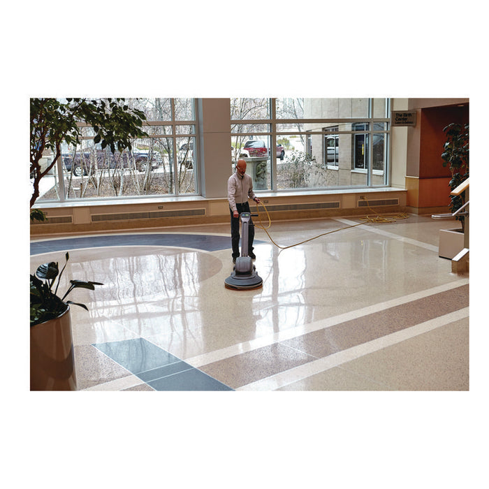 Burnish Floor Pads, 28" Diameter, Pink, 5/Carton