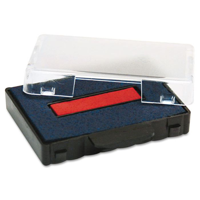 T5460 Professional Replacement Ink Pad for Trodat Custom Self-Inking Stamps, 1.38" x 2.38", Blue/Red